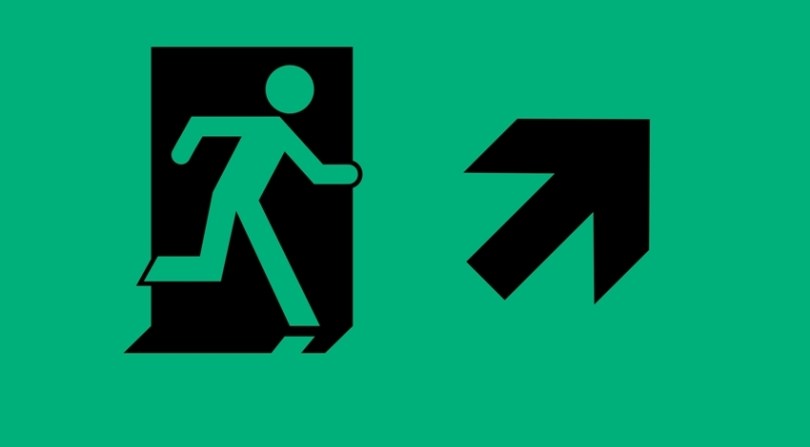 Running Man Page Header, part of the Accessible Exit Sign Project