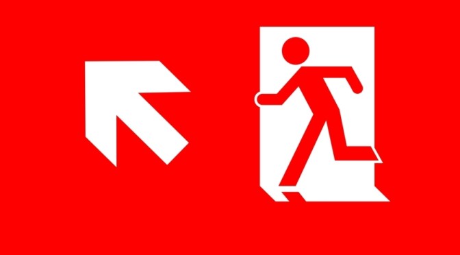 Running Man Page Header, part of the Accessible Exit Sign Project