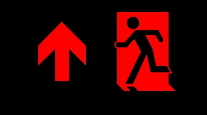 Running Man Page Header, part of the Accessible Exit Sign Project