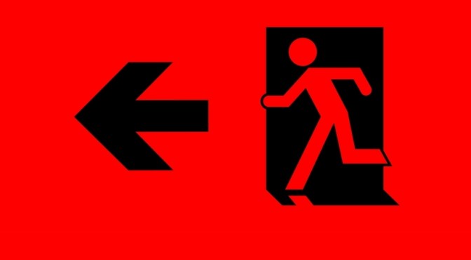 Running Man Page Header, part of the Accessible Exit Sign Project