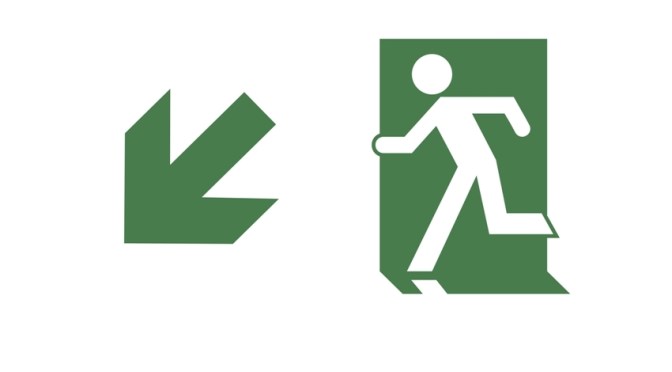 Running Man Page Header, part of the Accessible Exit Sign Project
