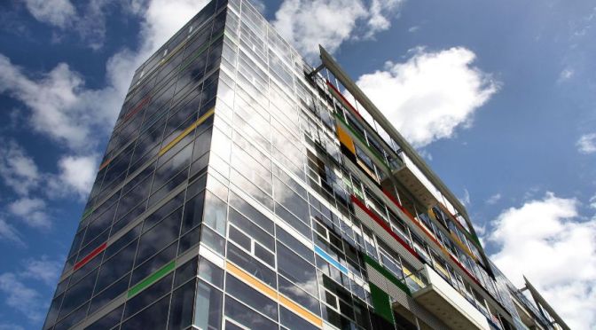 Colourful building in Docklands Melbourne