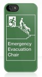 Accessible Exit Sign Project Wheelchair Wheelie Man Symbol Means of Egress Icon Disability Emergency Evacuation Fire Safety Chair iPhone Case&nbsp;2