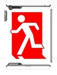 Running Man Fire Safety Exit Sign Emergency Evacuation Apple iPad Tablet Case&nbsp;102