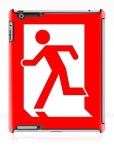 Running Man Fire Safety Exit Sign Emergency Evacuation Apple iPad Tablet Case&nbsp;106