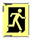 Running Man Fire Safety Exit Sign Emergency Evacuation Apple iPad Tablet Case 162