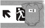 Running Man Fire Safety Exit Sign Emergency Evacuation Kids T-Shirt&nbsp;68
