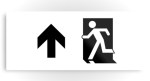 Running Man Fire Safety Exit Sign Emergency Evacuation Printed Metal&nbsp;97