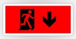 Running Man Fire Safety Exit Sign Emergency Evacuation Sticker Decals&nbsp;10