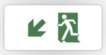 Running Man Fire Safety Exit Sign Emergency Evacuation Sticker Decals&nbsp;101
