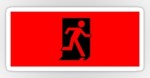 Running Man Fire Safety Exit Sign Emergency Evacuation Sticker Decals&nbsp;11