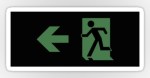 Running Man Fire Safety Exit Sign Emergency Evacuation Sticker Decals&nbsp;112