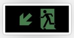 Running Man Fire Safety Exit Sign Emergency Evacuation Sticker Decals&nbsp;114