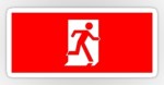 Running Man Fire Safety Exit Sign Emergency Evacuation Sticker Decals&nbsp;13