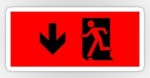 Running Man Fire Safety Exit Sign Emergency Evacuation Sticker Decals&nbsp;17