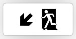 Running Man Fire Safety Exit Sign Emergency Evacuation Sticker Decals&nbsp;3