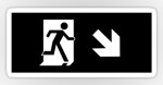 Running Man Fire Safety Exit Sign Emergency Evacuation Sticker Decals&nbsp;55