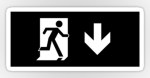 Running Man Fire Safety Exit Sign Emergency Evacuation Sticker Decals&nbsp;56