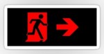Running Man Fire Safety Exit Sign Emergency Evacuation Sticker Decals&nbsp;80
