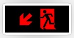 Running Man Fire Safety Exit Sign Emergency Evacuation Sticker Decals&nbsp;88