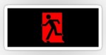 Running Man Fire Safety Exit Sign Emergency Evacuation Sticker Decals&nbsp;90