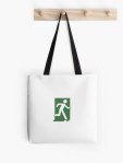 Running Man Fire Safety Exit Sign Emergency Evacuation Tote Shoulder Carry Bag&nbsp;111