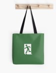 Running Man Fire Safety Exit Sign Emergency Evacuation Tote Shoulder Carry Bag&nbsp;158