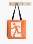 Running Man Fire Safety Exit Sign Emergency Evacuation Tote Shoulder Carry Bag&nbsp;50