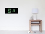 Running Man Fire Safety Exit Sign Emergency Evacuation Wall Poster&nbsp;81