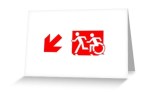 Accessible Exit Sign Project Wheelchair Wheelie Running Man Symbol Means of Egress Icon Disability Emergency Evacuation Fire Safety Greeting Card&nbsp;94
