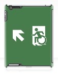 Accessible Exit Sign Project Wheelchair Wheelie Running Man Symbol Means of Egress Icon Disability Emergency Evacuation Fire Safety iPad Case&nbsp;154