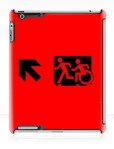 Accessible Exit Sign Project Wheelchair Wheelie Running Man Symbol Means of Egress Icon Disability Emergency Evacuation Fire Safety iPad Case&nbsp;58
