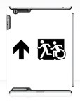 Accessible Exit Sign Project Wheelchair Wheelie Running Man Symbol Means of Egress Icon Disability Emergency Evacuation Fire Safety iPad Case&nbsp;66