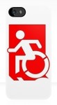 Accessible Exit Sign Project Wheelchair Wheelie Running Man Symbol Means of Egress Icon Disability Emergency Evacuation Fire Safety iPhone Case&nbsp;125