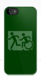 Accessible Exit Sign Project Wheelchair Wheelie Running Man Symbol Means of Egress Icon Disability Emergency Evacuation Fire Safety iPhone Case&nbsp;143