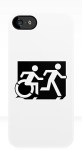 Accessible Exit Sign Project Wheelchair Wheelie Running Man Symbol Means of Egress Icon Disability Emergency Evacuation Fire Safety iPhone Case&nbsp;74