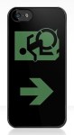 Accessible Exit Sign Project Wheelchair Wheelie Running Man Symbol Means of Egress Icon Disability Emergency Evacuation Fire Safety iPhone Case&nbsp;78