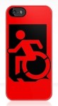 Accessible Exit Sign Project Wheelchair Wheelie Running Man Symbol Means of Egress Icon Disability Emergency Evacuation Fire Safety iPhone Case&nbsp;80