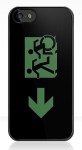 Accessible Exit Sign Project Wheelchair Wheelie Running Man Symbol Means of Egress Icon Disability Emergency Evacuation Fire Safety iPhone Case&nbsp;90