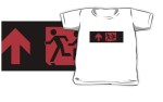 Accessible Exit Sign Project Wheelchair Wheelie Running Man Symbol Means of Egress Icon Disability Emergency Evacuation Fire Safety Kids T-shirt&nbsp;212