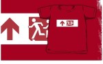 Accessible Exit Sign Project Wheelchair Wheelie Running Man Symbol Means of Egress Icon Disability Emergency Evacuation Fire Safety Kids T-shirt&nbsp;245