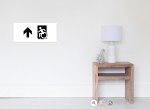 Accessible Exit Sign Project Wheelchair Wheelie Running Man Symbol Means of Egress Icon Disability Emergency Evacuation Fire Safety Poster&nbsp;118