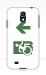 Accessible Exit Sign Project Wheelchair Wheelie Running Man Symbol Means of Egress Icon Disability Emergency Evacuation Fire Safety Samsung Galaxy Case&nbsp;116