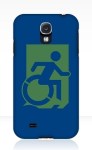 Accessible Exit Sign Project Wheelchair Wheelie Running Man Symbol Means of Egress Icon Disability Emergency Evacuation Fire Safety Samsung Galaxy Case&nbsp;128