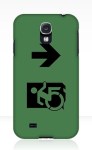 Accessible Exit Sign Project Wheelchair Wheelie Running Man Symbol Means of Egress Icon Disability Emergency Evacuation Fire Safety Samsung Galaxy Case&nbsp;140