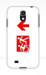 Accessible Exit Sign Project Wheelchair Wheelie Running Man Symbol Means of Egress Icon Disability Emergency Evacuation Fire Safety Samsung Galaxy Case&nbsp;142