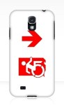 Accessible Exit Sign Project Wheelchair Wheelie Running Man Symbol Means of Egress Icon Disability Emergency Evacuation Fire Safety Samsung Galaxy Case&nbsp;142
