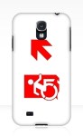 Accessible Exit Sign Project Wheelchair Wheelie Running Man Symbol Means of Egress Icon Disability Emergency Evacuation Fire Safety Samsung Galaxy Case&nbsp;144