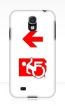 Accessible Exit Sign Project Wheelchair Wheelie Running Man Symbol Means of Egress Icon Disability Emergency Evacuation Fire Safety Samsung Galaxy Case 146