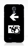 Accessible Exit Sign Project Wheelchair Wheelie Running Man Symbol Means of Egress Icon Disability Emergency Evacuation Fire Safety Samsung Galaxy Case&nbsp;161